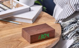 Flip Click Clock - Walnut