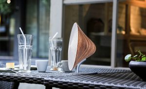 Halo One NFC/Bluetooth Speaker - Walnut Wood Finish