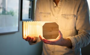 Smart Accordion Lamp - Bamboo