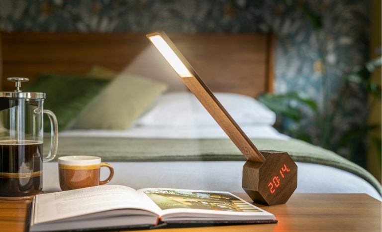 Octagon One Plus Portable Alarm Clock Desk Light