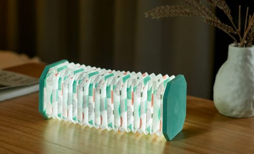 Velvet Accordion Lamp